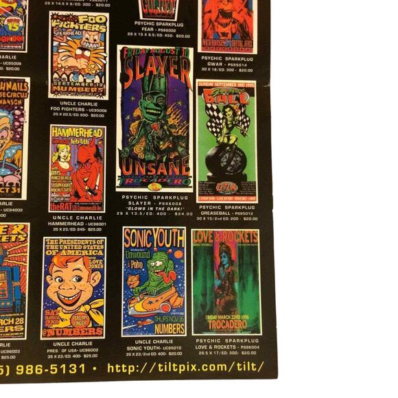 TILT WORKS Poster Kozik Uncle Charlie Psychic Sparkplug Derek Hess Coop RARE! - Picture 9 of 10